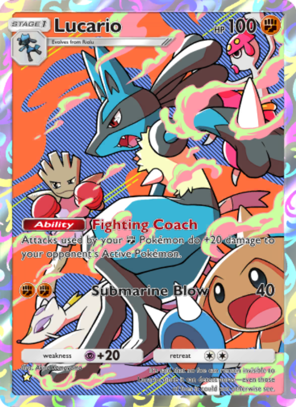 Lucario 170/207 — Space-Time Smackdown (English Pokémon TCG card)