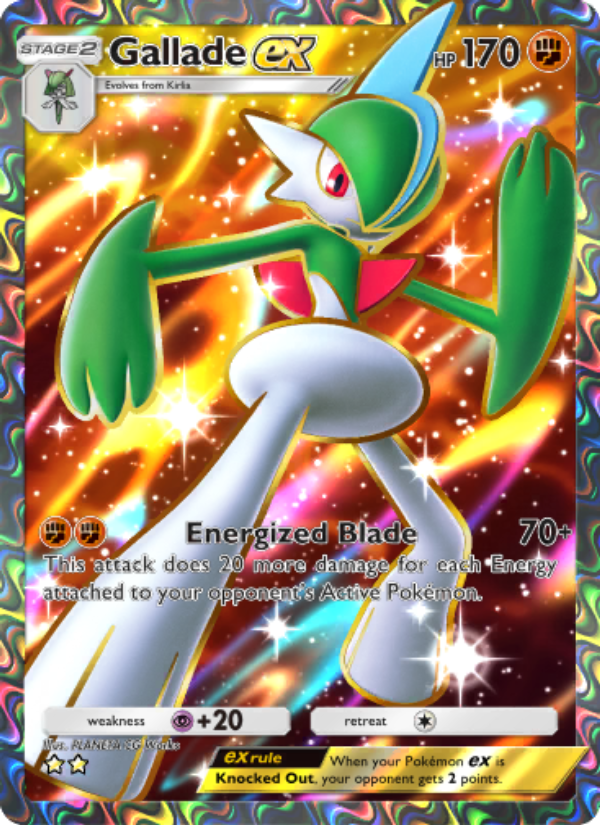 Gallade ex 185/207 — Space-Time Smackdown (English Pokémon TCG card)