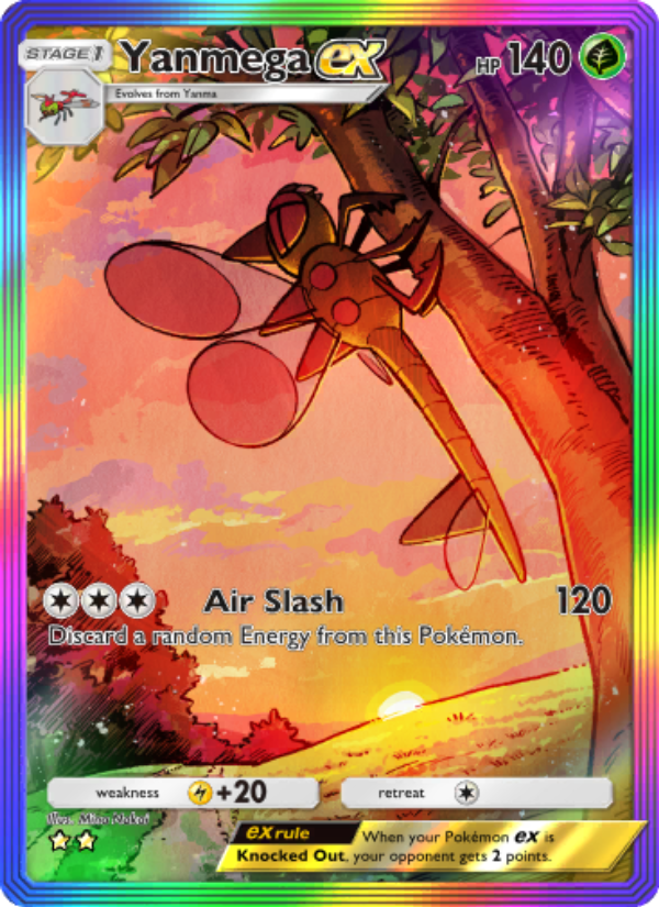 Yanmega ex 196/207 — Space-Time Smackdown (English Pokémon TCG card)