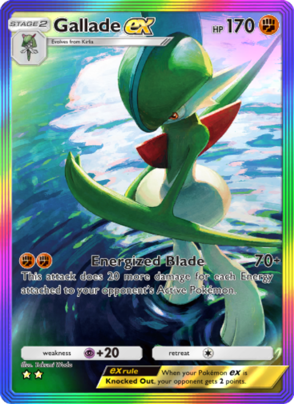 Gallade ex 200/207 — Space-Time Smackdown (English Pokémon TCG card)