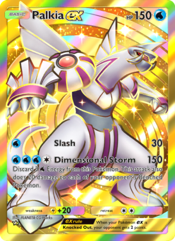 Palkia ex 206/207 — Space-Time Smackdown (English Pokémon TCG card)