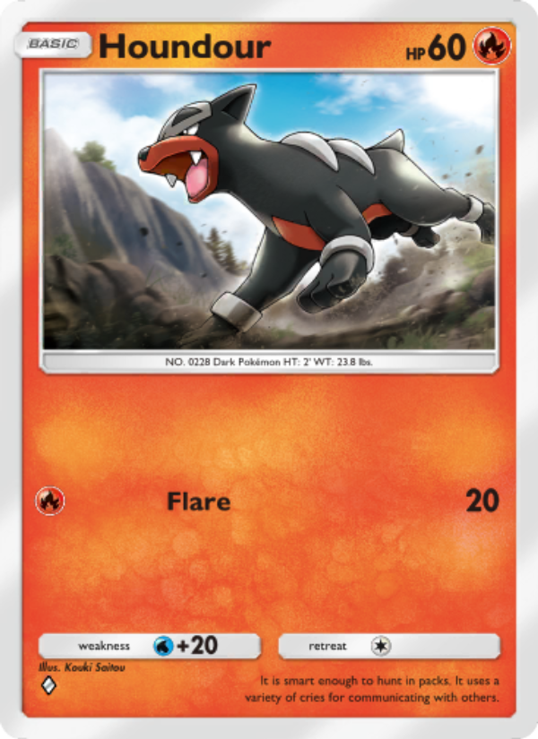 Houndour 011/96 — Triumphant Light (English Pokémon TCG card)