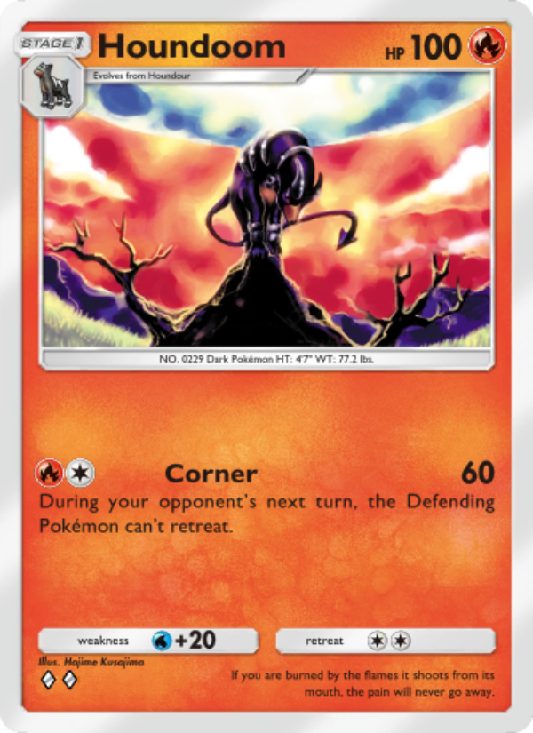 Houndoom 012/96 — Triumphant Light (English Pokémon TCG card)