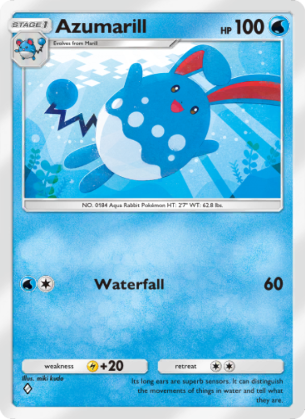 Azumarill 015/96 — Triumphant Light (English Pokémon TCG card)