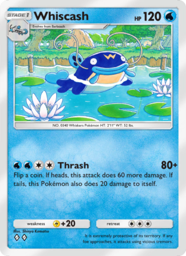 Whiscash 017/96 — Triumphant Light (English Pokémon TCG card)