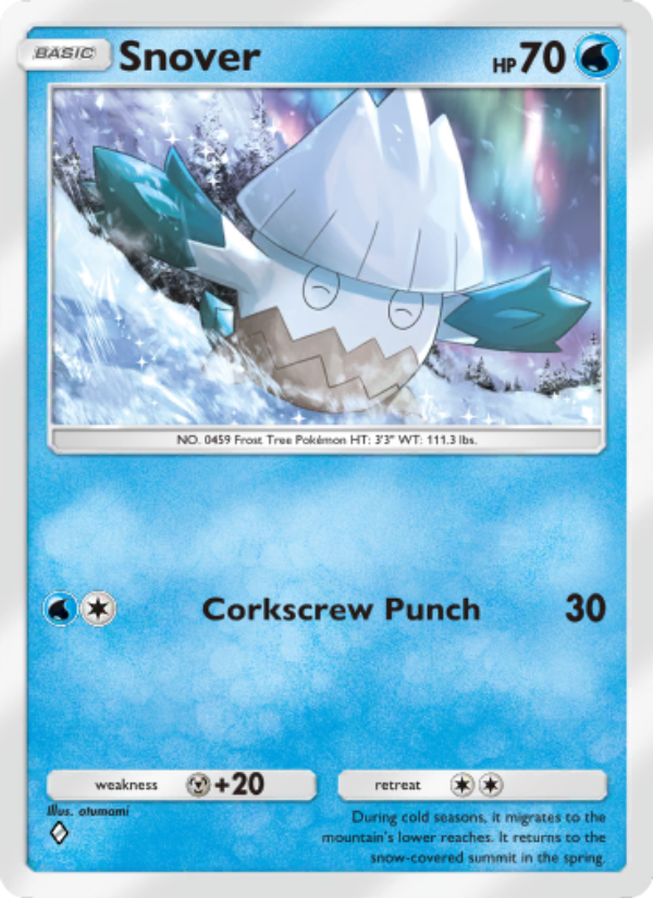 Snover 020/96 — Triumphant Light (English Pokémon TCG card)
