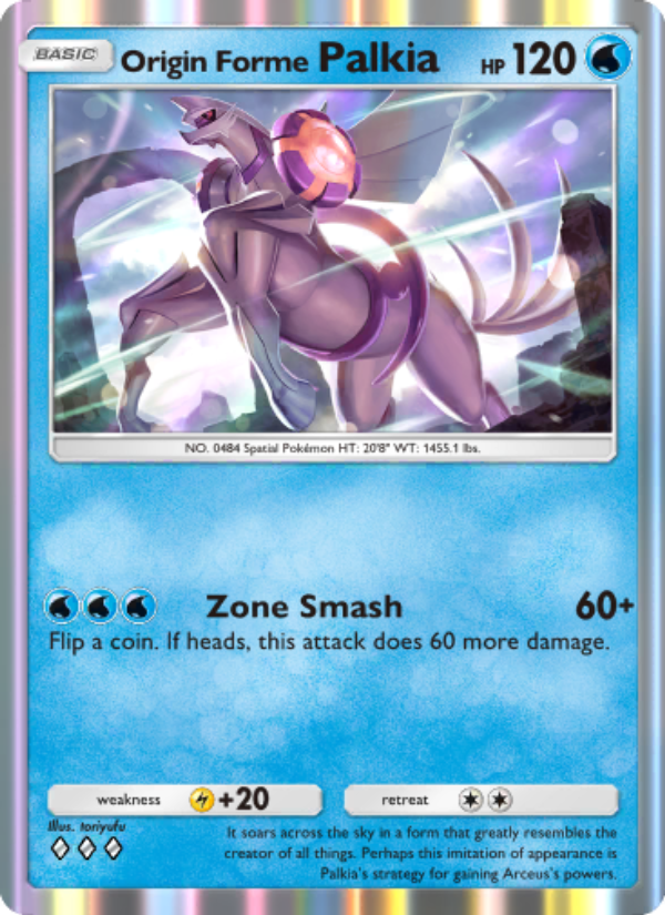 Origin Forme Palkia 023/96 — Triumphant Light (English Pokémon TCG card)