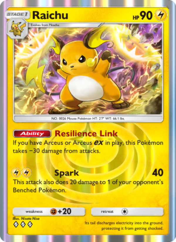 Raichu 026/96 — Triumphant Light (English Pokémon TCG card)