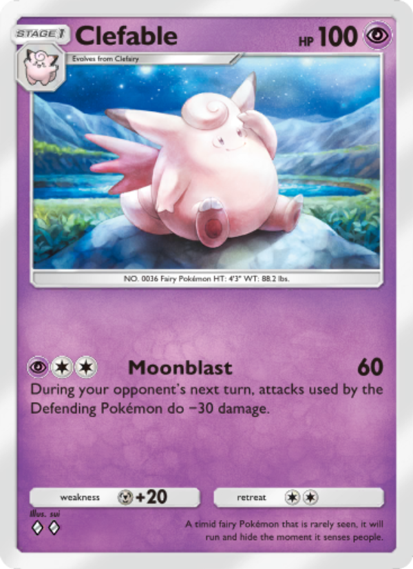 Clefable 030/96 — Triumphant Light (English Pokémon TCG card)