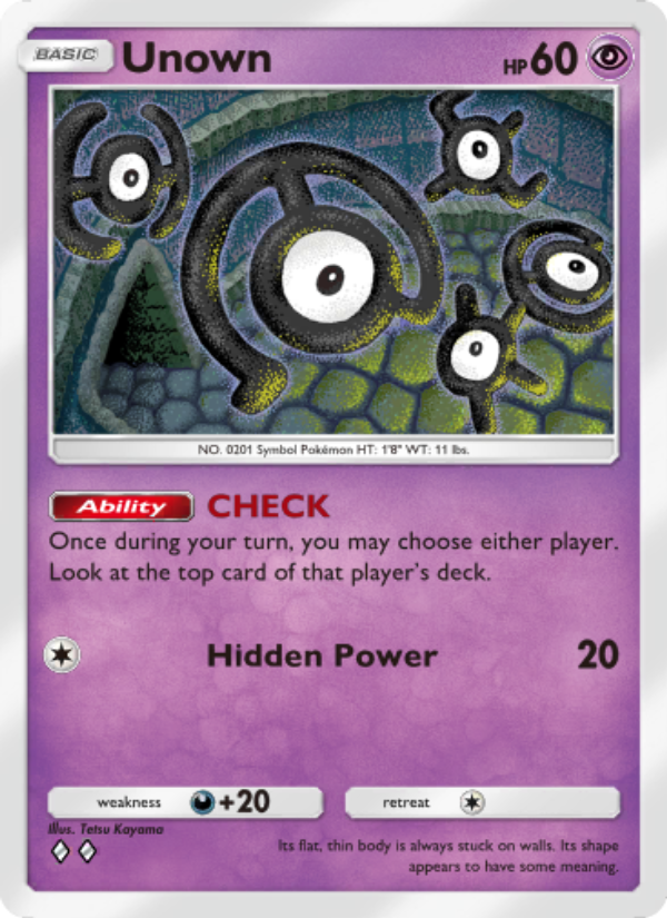 Unown 034/96 — Triumphant Light (English Pokémon TCG card)
