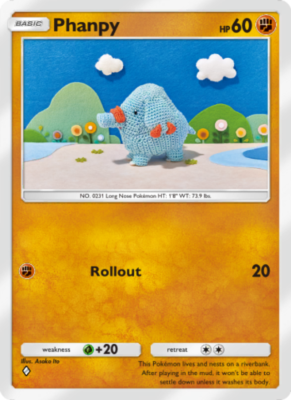 Phanpy 037/96 — Triumphant Light (English Pokémon TCG card)
