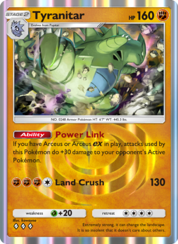 Tyranitar 041/96 — Triumphant Light (English Pokémon TCG card)