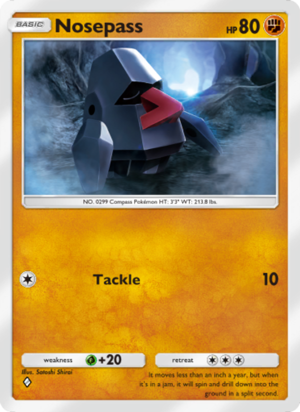 Nosepass 042/96 — Triumphant Light (English Pokémon TCG card)