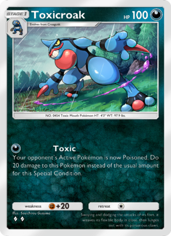 Toxicroak 052/96 — Triumphant Light (English Pokémon TCG card)