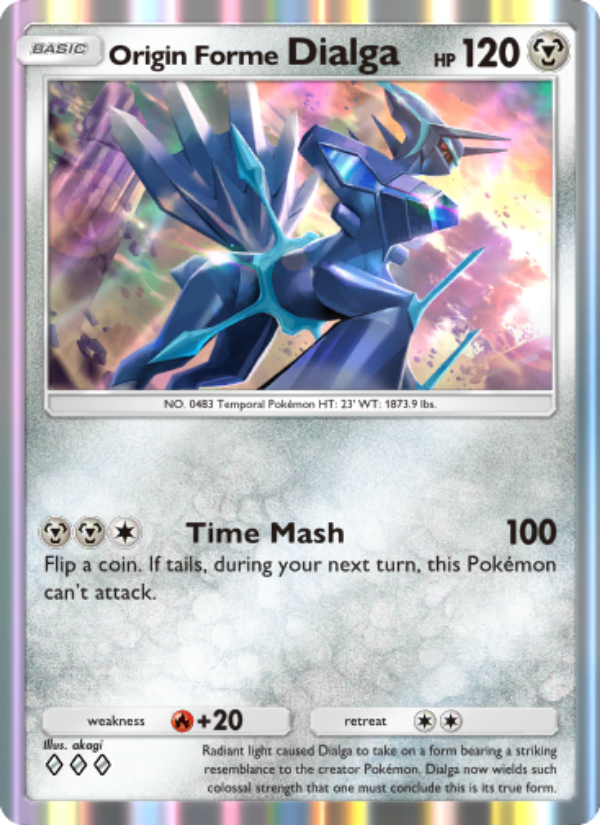 Origin Forme Dialga 060/96 — Triumphant Light (English Pokémon TCG card)