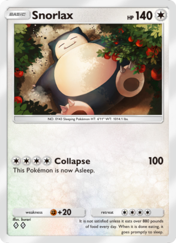 Snorlax 063/96 — Triumphant Light (English Pokémon TCG card)