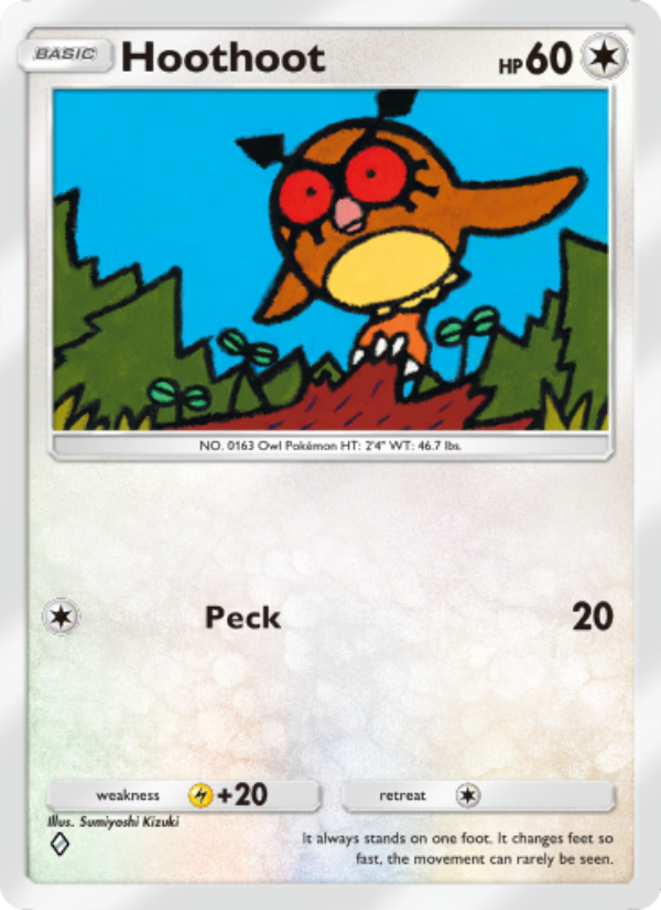Hoothoot 064/96 — Triumphant Light (English Pokémon TCG card)