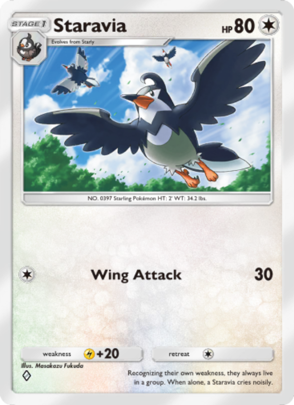 Staravia 067/96 — Triumphant Light (English Pokémon TCG card)