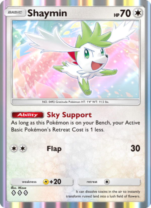 Shaymin 069/96 — Triumphant Light (English Pokémon TCG card)