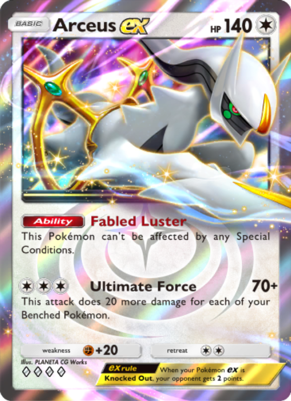 Arceus ex 071/96 — Triumphant Light (English Pokémon TCG card)