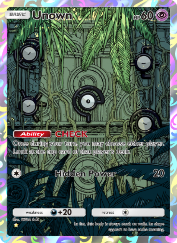 Unown 078/96 — Triumphant Light (English Pokémon TCG card)