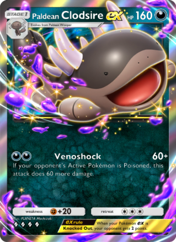 Paldean Clodsire ex 048/111 — Shining Revelry (English Pokémon TCG card)