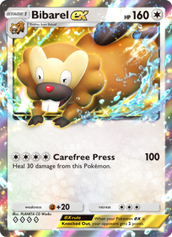 Bibarel ex 065/111 — Shining Revelry (English Pokémon TCG card)