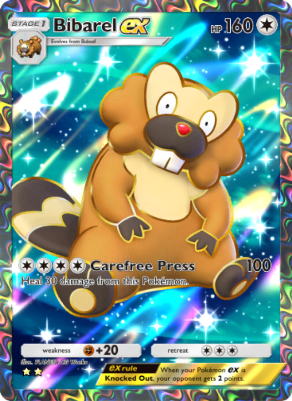Bibarel ex 087/111 — Shining Revelry (English Pokémon TCG card)