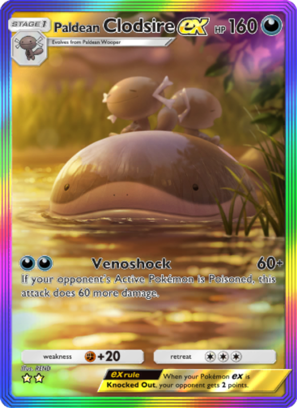 Paldean Clodsire ex 093/111 — Shining Revelry (English Pokémon TCG card)