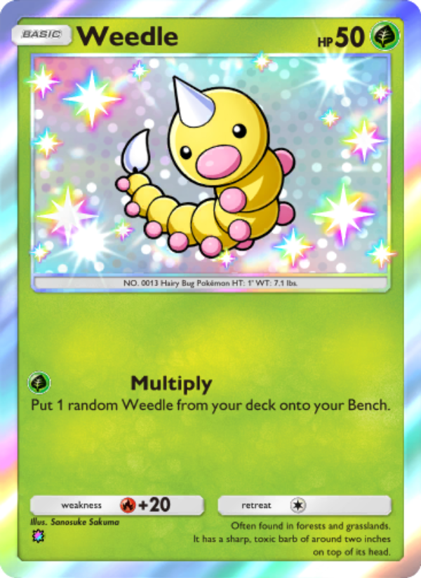 Weedle 097/111 — Shining Revelry (English Pokémon TCG card)