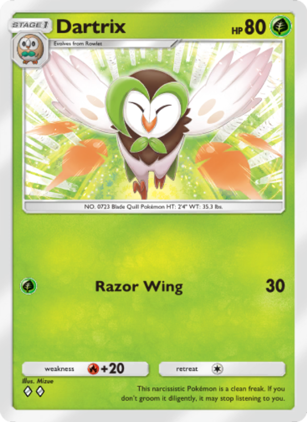 Dartrix 011/239 — Celestial Guardians (English Pokémon TCG card)