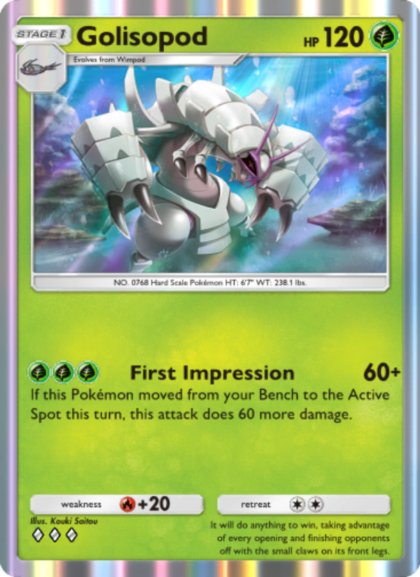 Golisopod 022/239 — Celestial Guardians (English Pokémon TCG card)
