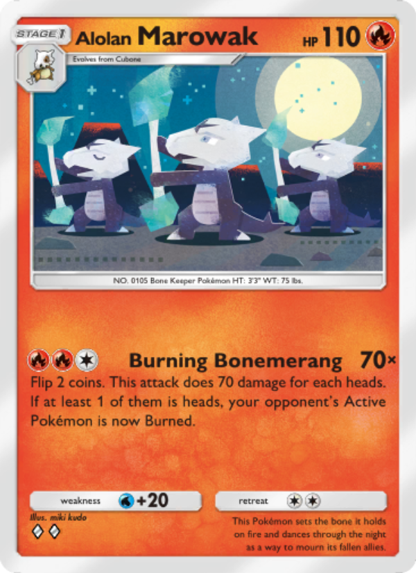 Alolan Marowak 027/239 — Celestial Guardians (English Pokémon TCG card)