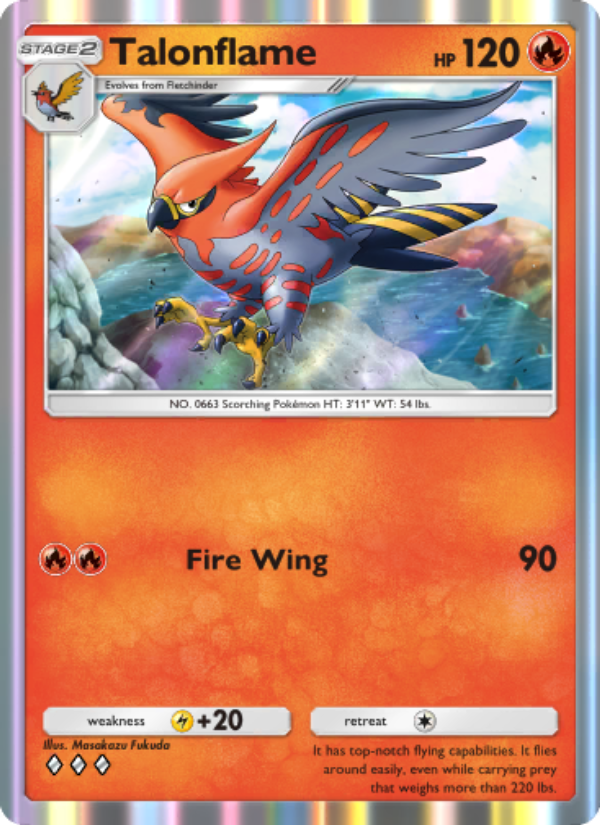Talonflame 029/239 — Celestial Guardians (English Pokémon TCG card)