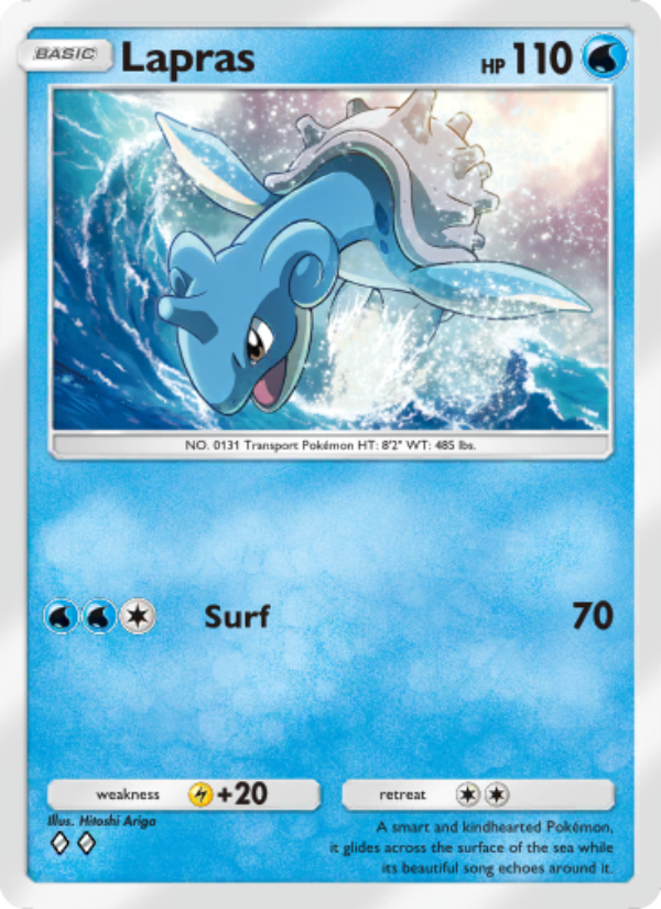 Lapras 044/239 — Celestial Guardians (English Pokémon TCG card)