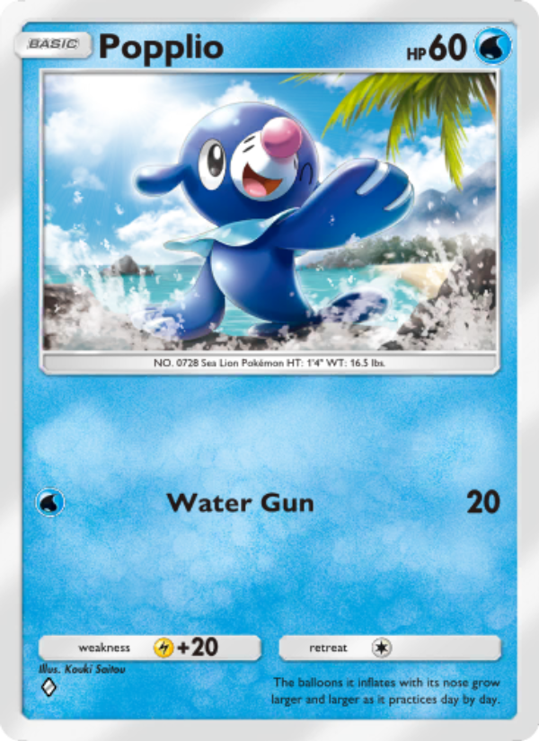 Popplio 046/239 — Celestial Guardians (English Pokémon TCG card)