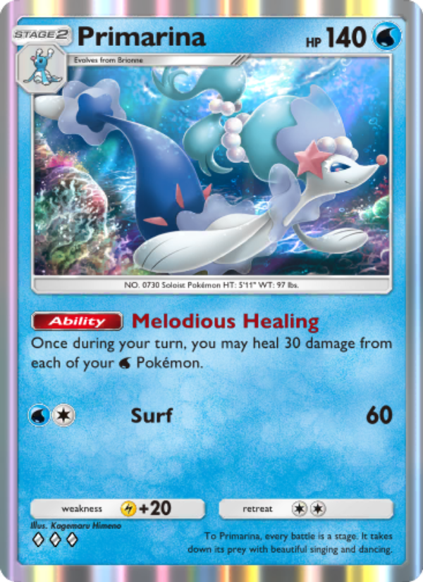 Primarina 048/239 — Celestial Guardians (English Pokémon TCG card)