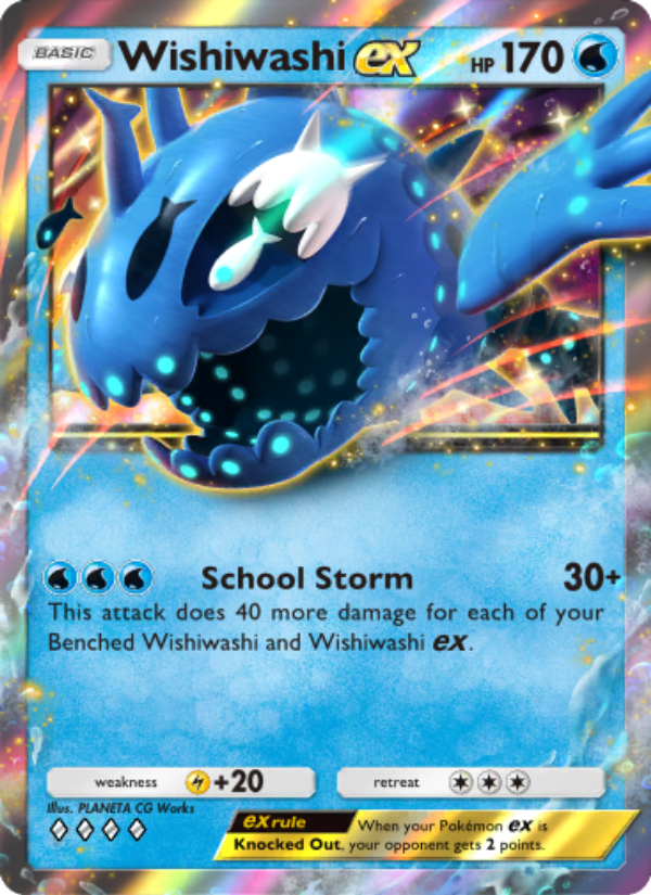 Wishiwashi ex 051/239 — Celestial Guardians (English Pokémon TCG card)