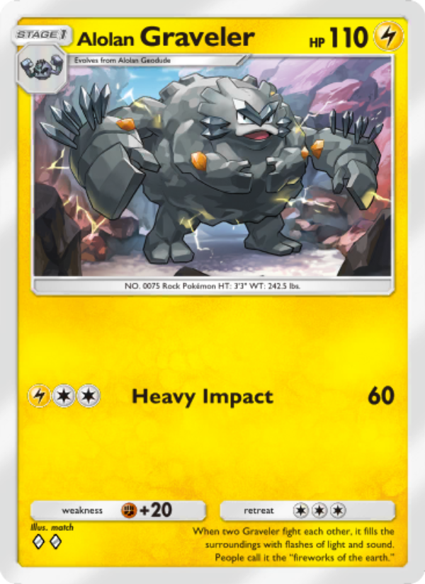Alolan Graveler 060/239 — Celestial Guardians (English Pokémon TCG card)