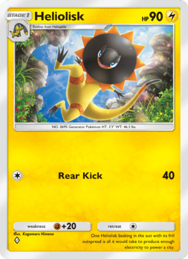 Heliolisk 063/239 — Celestial Guardians (English Pokémon TCG card)