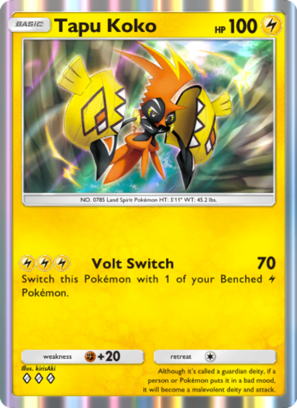 Tapu Koko 068/239 — Celestial Guardians (English Pokémon TCG card)