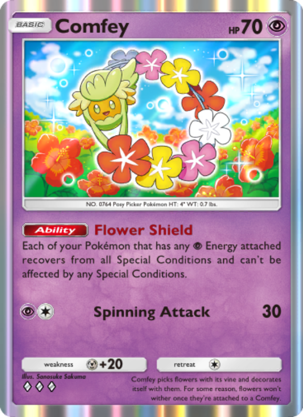 Comfey 080/239 — Celestial Guardians (English Pokémon TCG card)