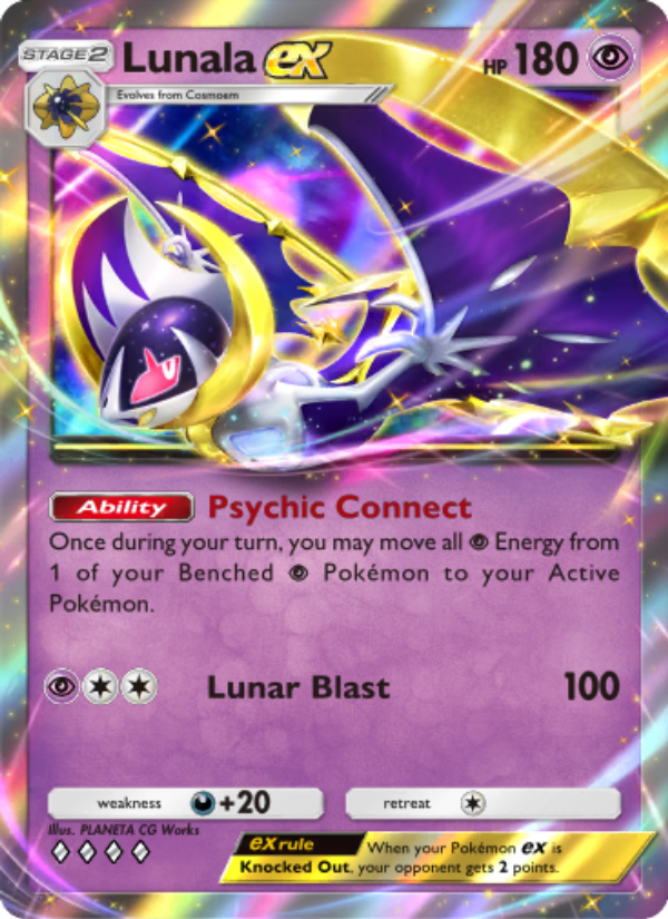 Lunala ex 087/239 — Celestial Guardians (English Pokémon TCG card)