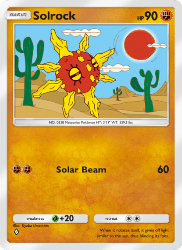 Solrock 092/239 — Celestial Guardians (English Pokémon TCG card)