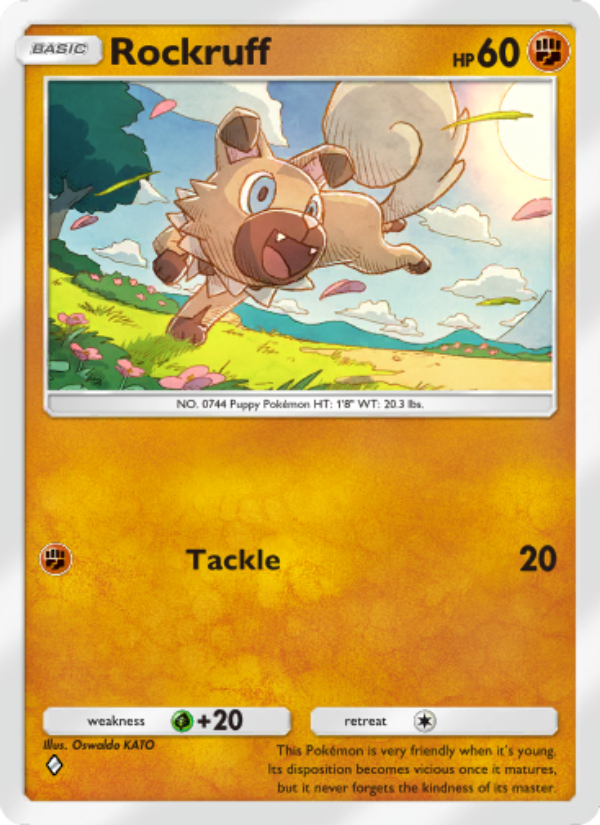 Rockruff 099/239 — Celestial Guardians (English Pokémon TCG card)