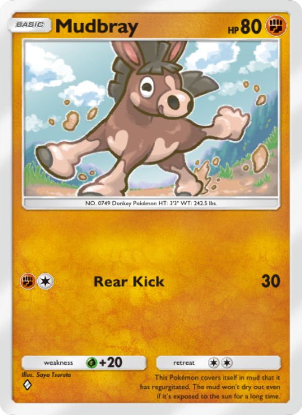 Mudbray 102/239 — Celestial Guardians (English Pokémon TCG card)