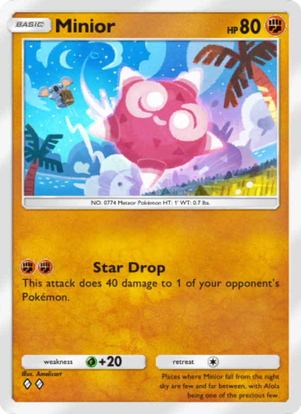Minior 105/239 — Celestial Guardians (English Pokémon TCG card)