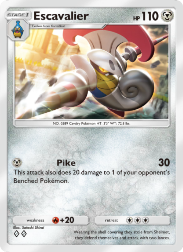 Escavalier 120/239 — Celestial Guardians (English Pokémon TCG card)
