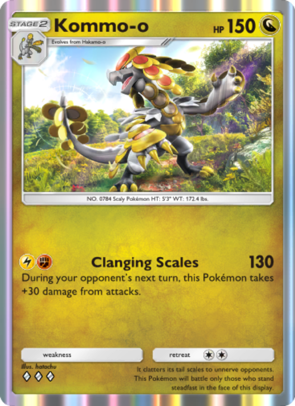 Kommo-o 127/239 — Celestial Guardians (English Pokémon TCG card)