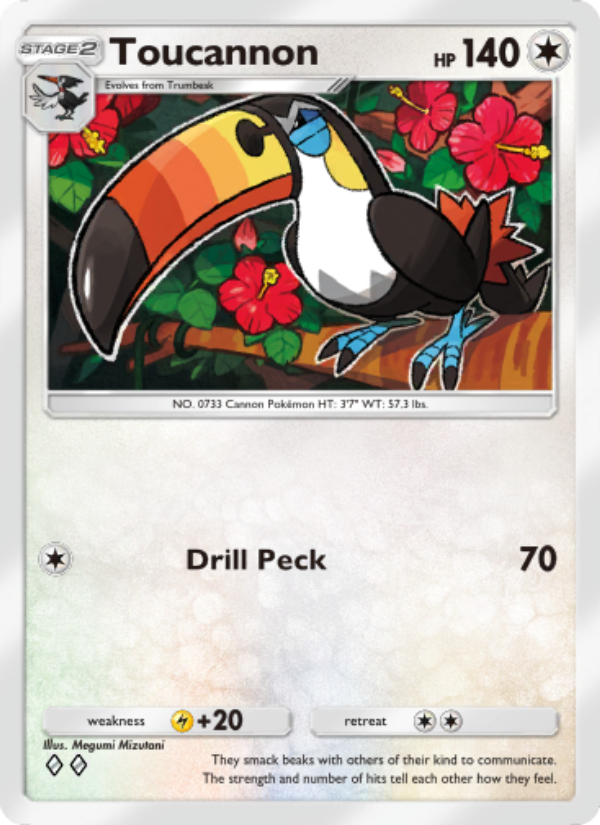 Toucannon 135/239 — Celestial Guardians (English Pokémon TCG card)